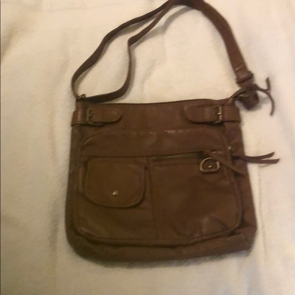 Soft brown leather purse